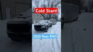 2025 Ram RHO vs TRX winter cold start exhaust sound! What do you think?