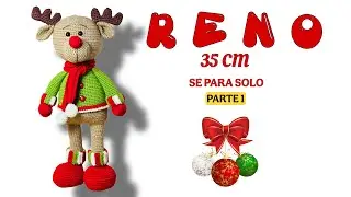 RENO NAVIDEÑO AMIGURUMI TUTORIAL PASO A PASO A CROCHET / PARTE 1