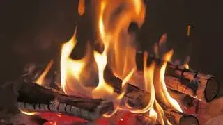 Romantic Fireplace | Natural Wood & Soft Fire Glow | 12 Hours | 4K