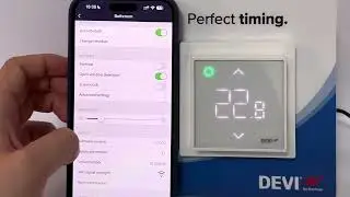 How to change the screen brightness of the DEVIreg Smart Thermostat