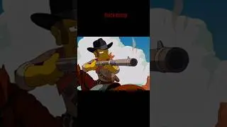 Principal Skinner dreams of being a tough sheriff in the Wild West #simpsons #short #1080p