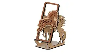 Phone Stand - 2026 Year of Horses - Digital Download SVG File - Design No. PS-260125