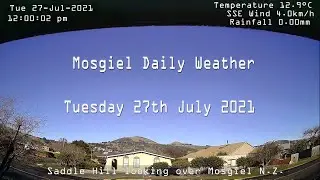 Tuesday 27th July 2021 Mosgiel Daily Weather