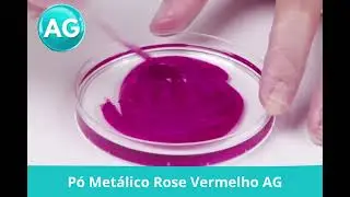 P&oacute; Met&aacute;lico Rose Vermelho AG