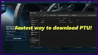 How To Download Fast For Any PTU Star Citizen!