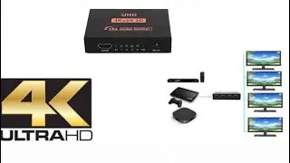 CY10 UHD 4K x 2K 3D 1 x 4 | HDMI Splitter | ( black ) computer & networking - HDMI Series  Saplitter