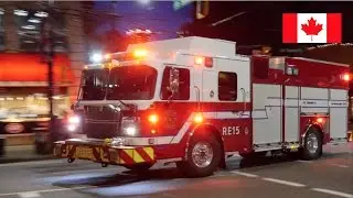 Vancouver Fire *NEW* Rescue Engine 15, Ladder 7 & BC1 Responding For [1st Alarm Fire]