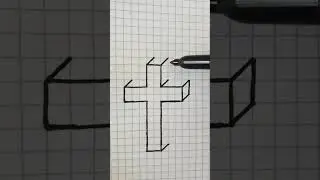 Dibuja una cruz en 3D