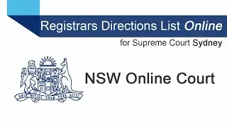 NSW Online Court - Supreme Court Corporations Registrar's Directions List online
