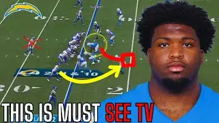Chargers Rookie DT TeRah Edwards Just Had An INCREDIBLE INTERCEPTION... | Film Analysis |
