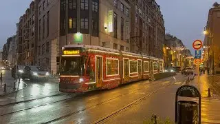 vrolijke kerstfeest/joyeux no&euml;l Tram Ligne 92 T3085 STIB-MIVB 🚊🚊 4K 🎄🎄 sp&eacute;ciale