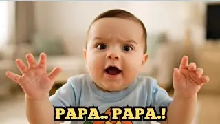 Baby Can’t Stop Talking 😂👶 | “Hello Papa” Funny Baby Video 2026