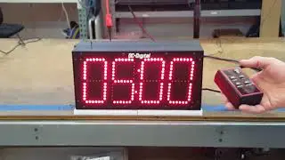 Speaker & Presenter, Double Sided Wireless Countdown Timer w/ Remote Controller - DC-60T-DN-W-IN