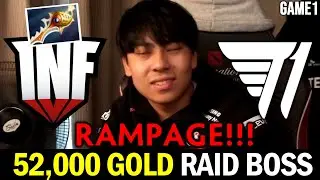 T1 vs INFAMOUS - RAMPAGE! 52,000 Networth Raid Boss TI11