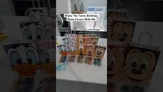 Make Birthday Party Favors With Me PART 2 #birthdayparty #twinmom #twintoddlers #3rdbirthday