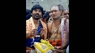 Actor dhanush & his son visit thiruvannamalai temple #dhanush #yathra #linga #shortsviral