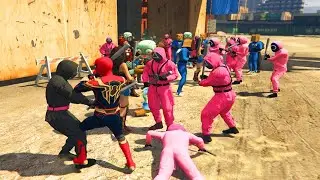 Marvel Avengers Super Hero , Marvel Spider Man - Team Spider Man vs team Squid Game