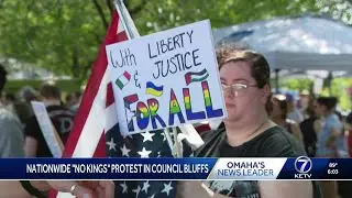 No Kings protest held in Council Bluffs