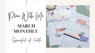 Plan With Me | March Monthly | The Happy Planner