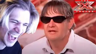 xQc Reacts to Funniest Auditions on X Factor UK