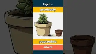 🇬🇧🇵🇱 previously - poprzednio : learn English : Uczmy się angielskiego : vocabulary builder