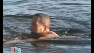 Winter swimming in Beijing