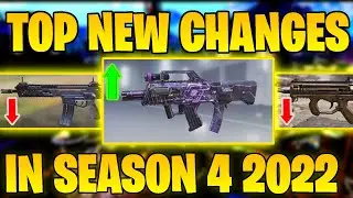CODM BUFFS AND NERFS IN SEASON 4 2022 + LEAKS + UPDATED + NEW GUNS | Cod Mobile Season 4 2022 Leaks