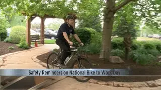 Safety reminders on National Bike to Work Day