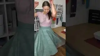 Tellerrock ohne SM n&auml;hen - auch als Anf&auml;nger #shorts #rock #50s #n&auml;hen