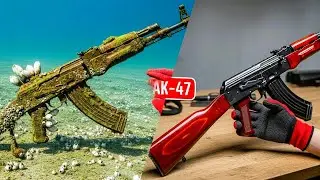 Restoring a DESTROYED AK-47 Found Underwater! (ASMR)