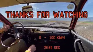 Dacia 1300 - 1978 Speed Test 0-100 km /hour