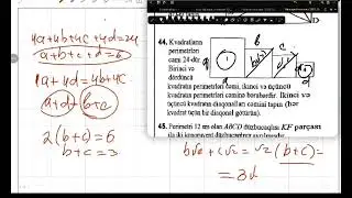 Çoxbucaqlilar 3 cü bölmə ,sual 42,43,44,45,46