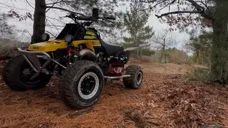 Raptor 700 and Banshee 350 in the sand pits. VERY WET!