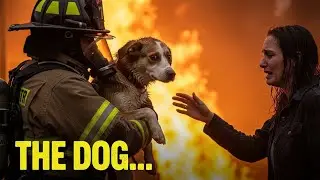 The experienced firefighter carried the dog outside, and the owner fainted in his arms