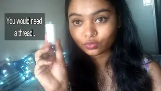 How to thread upper lip hair at home | DIY