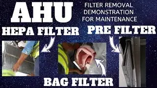 Air Handling Unit Filter Maintenance Demonstration | AHU Filters | AHU Maintenance | MEP TECH TIPS