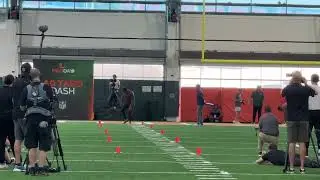 Marley Cook 40 yard dash Miami Pro Day March 24, 2025