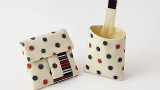 Small cloth bag tutorial with adhesive