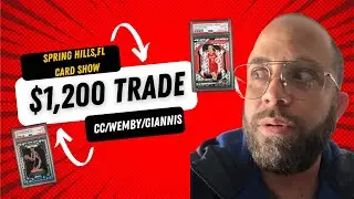 Epic $1,200 Trade! Wemby / Caitlin Clark / Giannis POV at Card Show