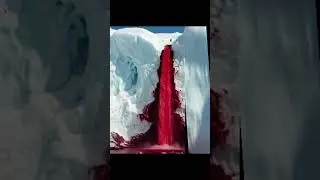 Antarctica Ka Secret Waterfall#shorts#ytshorts#fyp#mystery