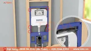 TDM.VN | Hướng dẫn lắp đặt bồn cầu treo tường tự xả Toto CW822REA WH172AAT TCF4911EZ Washlet