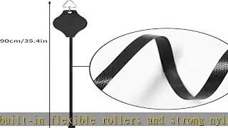 6 Pack Plant Pulley Retractable Hanger, Easy Reach Plant Pulley Adjustable Height Wheel for Hanging