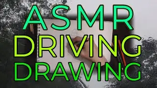 Tapping & Rainfall ASMR ~ Tingly Audio ~ RELAXING Car Ride ~ Drawing BB-8