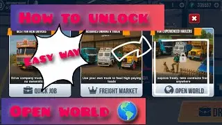 How to Unlock Open world 🌎 Map | Truck Master India |