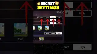 Secret Graphics Settings For No Lag 😱 #shorts