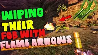 We Wiped Their Fob With Flame Arrows 😂! 4 Man PVP S3E8 | Ark: Survival Evolved