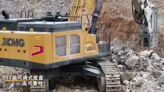 XCMG's high-efficiency XE750GK excavator assists in sand and gravel mining in Tongren.