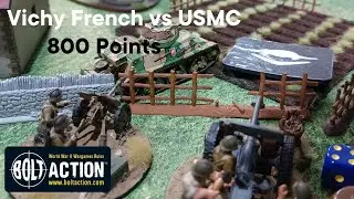 Bolt Action Battle Report - Green Casablanca - 800 Points Vichy v USMC