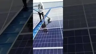 How to clean solar panel from dust #shorts #shortsfeed #ytshorts #youtube #electrical #electronic