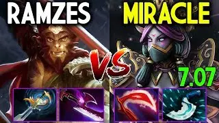 Miracle- [Templar Assassin] VS Ramzes [Monkey King] Dota 2 7.07 - Rage Quit